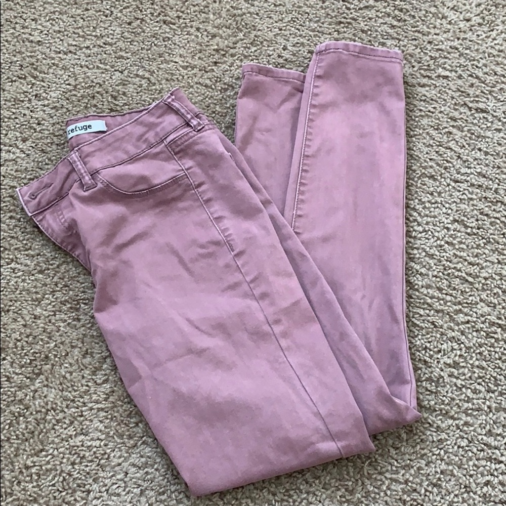 Light purple skinny jeans